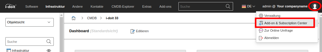 Add-on & Subscription Center