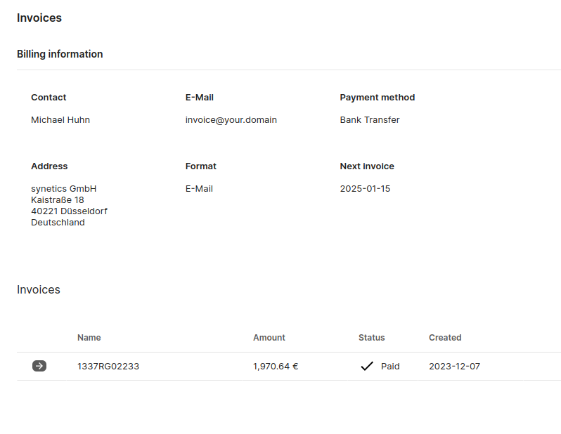 invoice