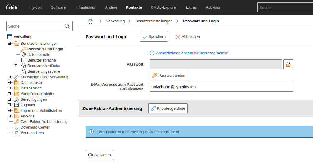 Passwort und Login