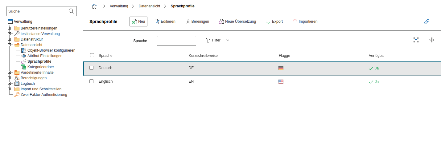 Sprachprofile