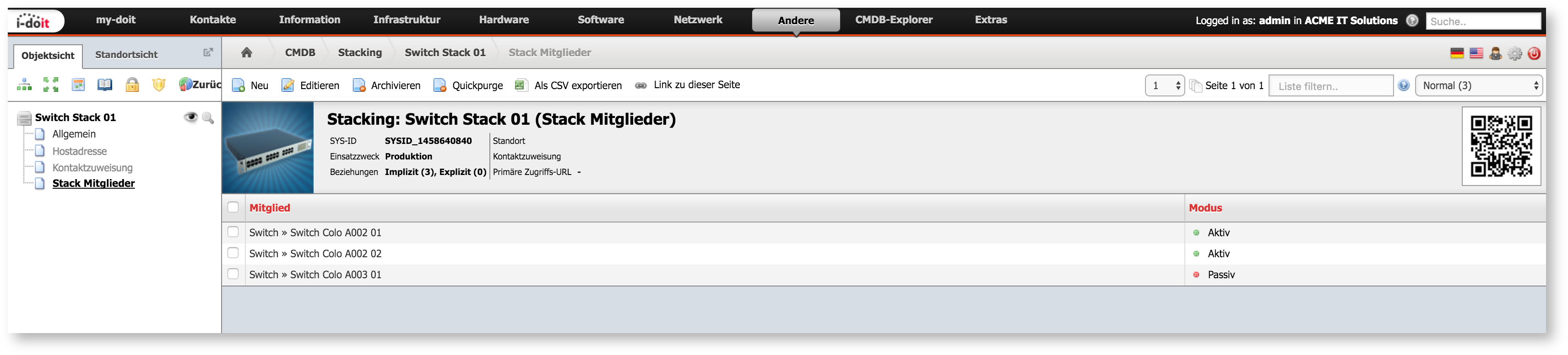 Stack-Mitglieder
