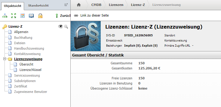 Darstellung in i-doit