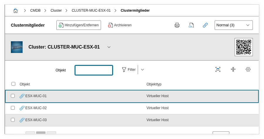 Clustermitglieder
