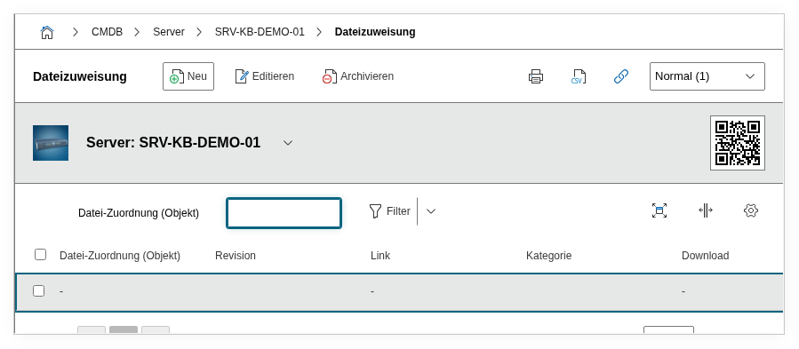 Dateizuweisung