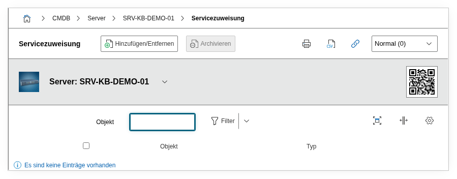 Servicezuweisung