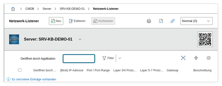 Netzwerk-Listener (Übersicht)