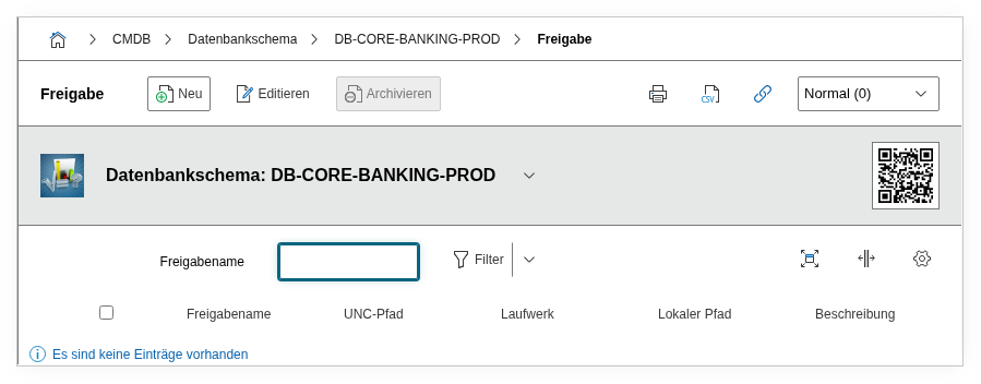Datenbank-Links