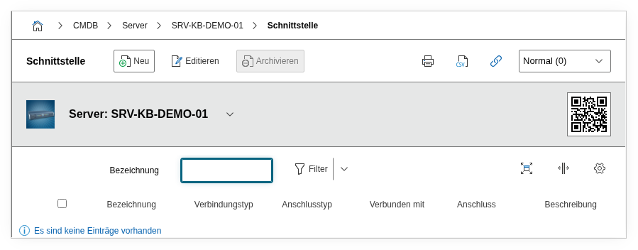 Schnittstelle