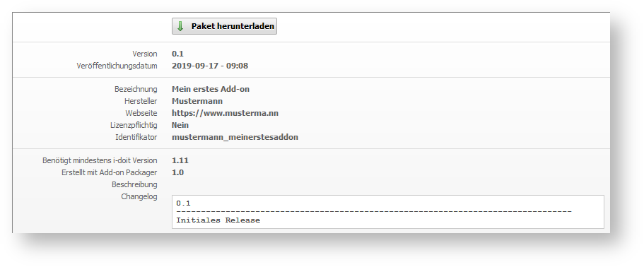 Paketseite