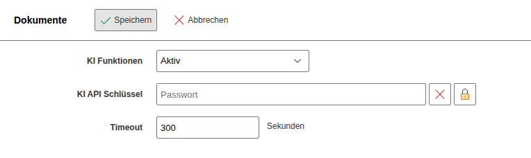 KI Funktionen Einstellungen