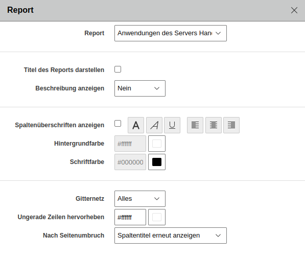 Platzhalter Report