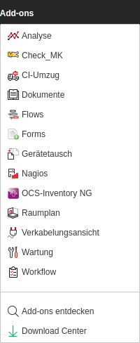Aufruf des Add-ons