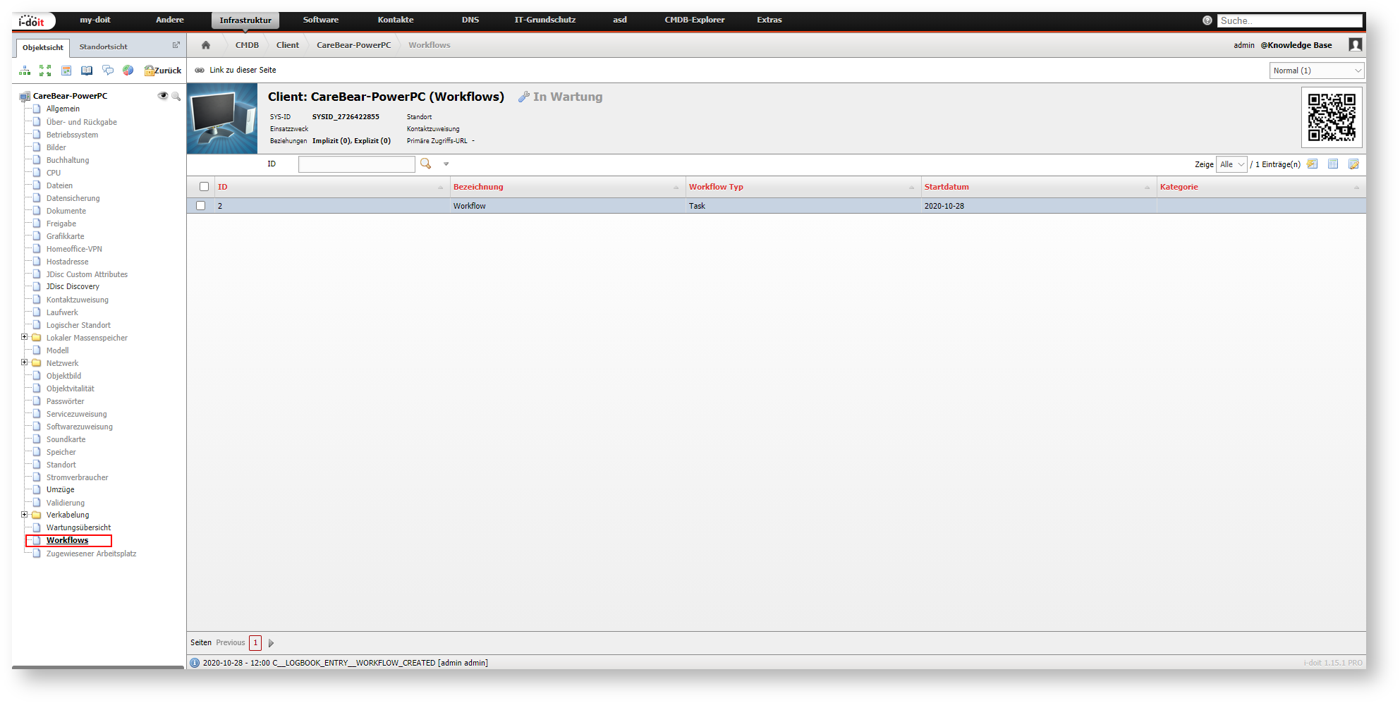 Workflows im Objekt