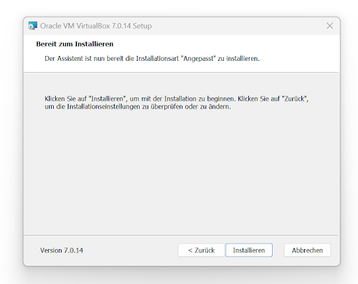 Installieren