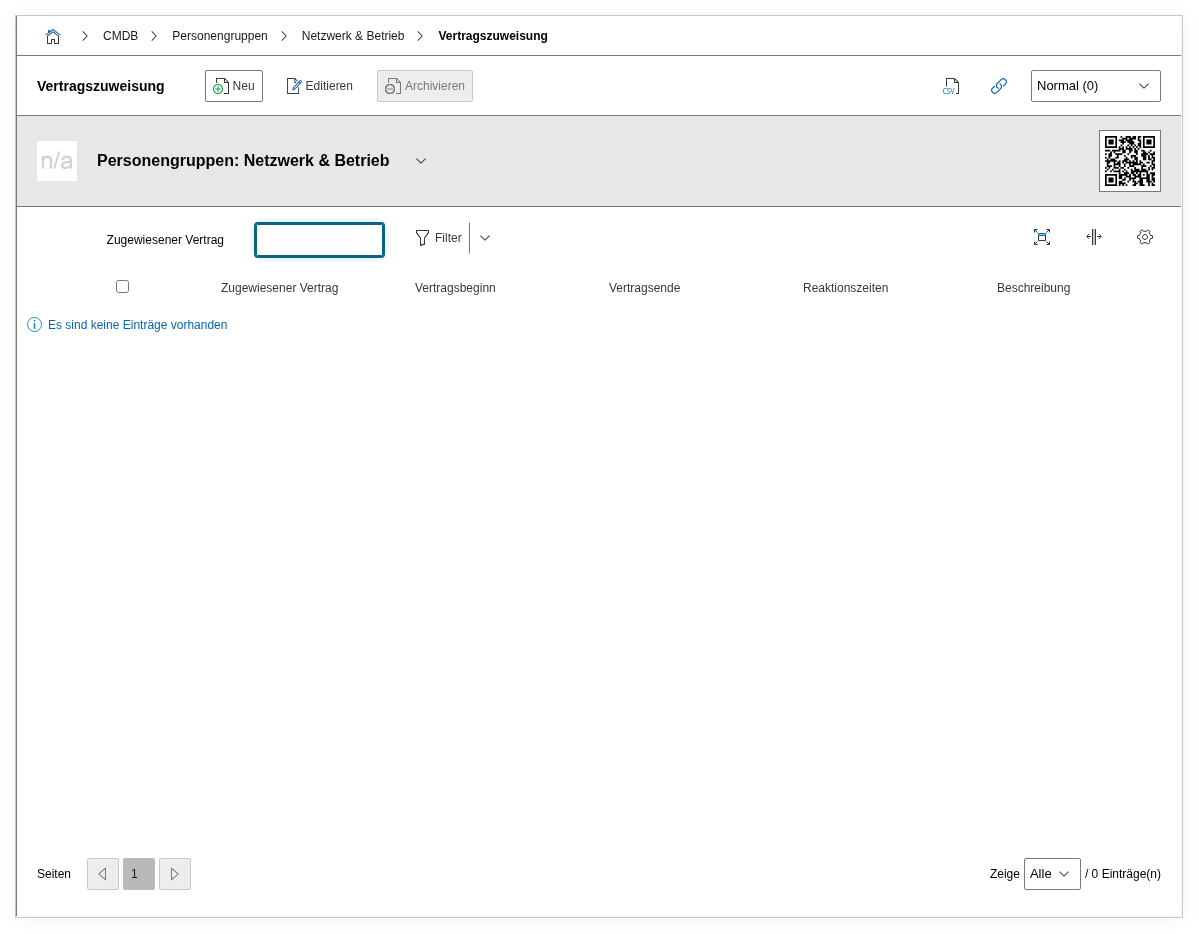 Master Data Person Group