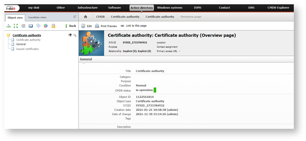 Certificate authority