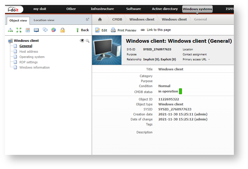Windows client