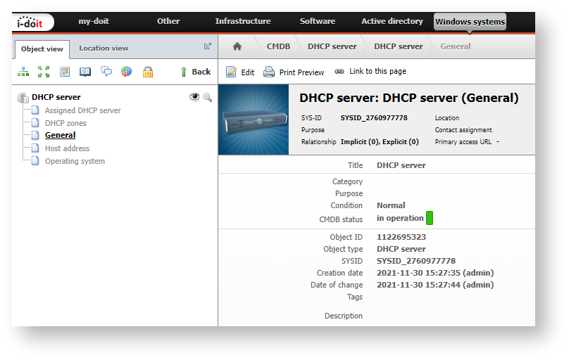 DHCP server