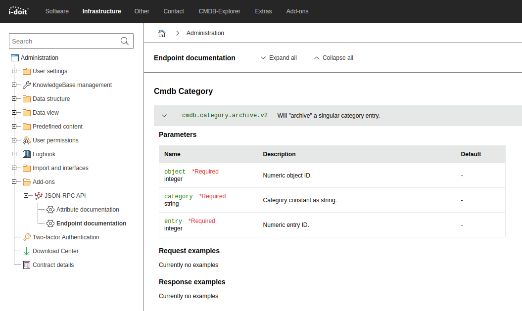 Endpoint documentation