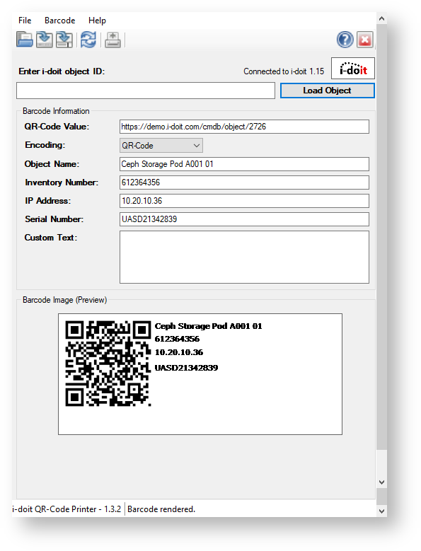 Configuration of the Print Parameters