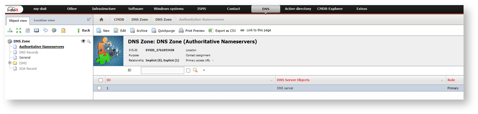 Authorizing name servers