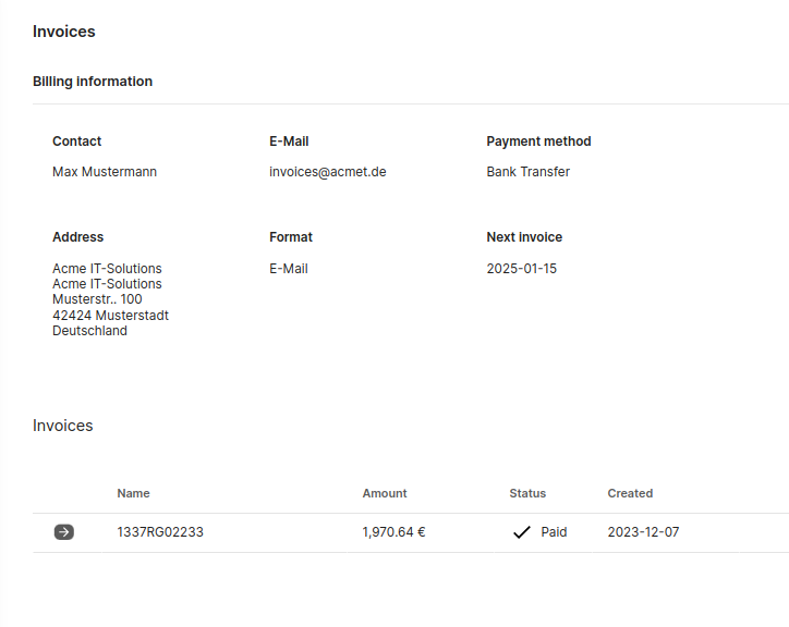 Invoice