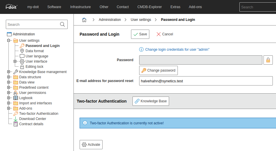 Passwort und Login