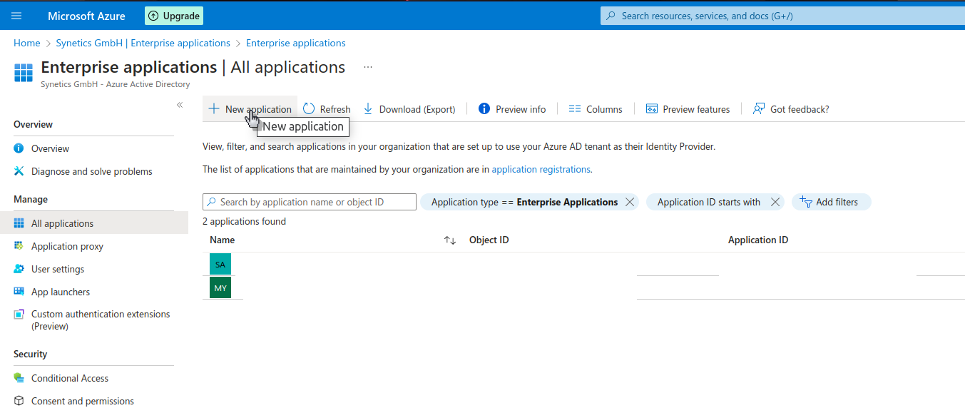 Azure-AD-enterprise-application